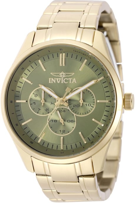 Invicta Specialty 49952 Herrenuhr - Quarzwerk - Edelstahl mit grünem Zifferblatt - 44 mm - Image 1