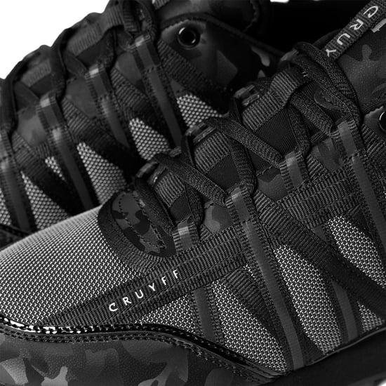 Cruyff Fearia Hex-Tech Herren-Sneaker in Schwarz-Camouflage - Image 2