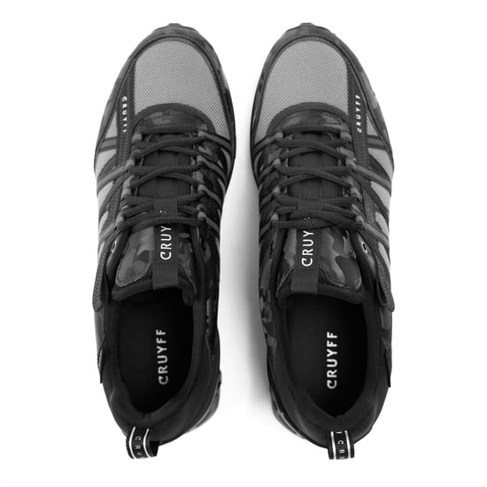 Cruyff Fearia Hex-Tech Herren-Sneaker in Schwarz-Camouflage - Image 3