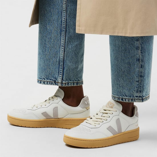 Veja VEJA Bastle Leder-Court-Sneaker für Damen in Weiß/Grau - Image 3
