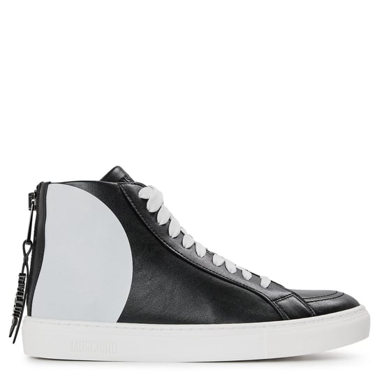 Herren-Moschino-Court-Trainer in Schwarz - Image 1
