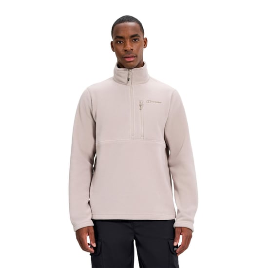 Berghaus Herren Prism Half Zip Polartec-Fleece in TAUPE - Image 3