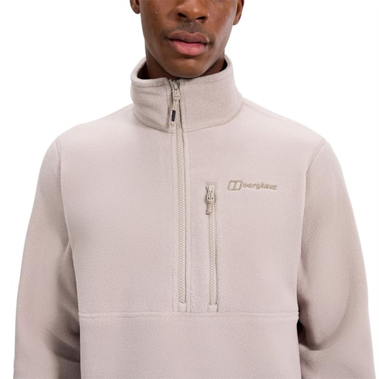 Berghaus Herren Prism Half Zip Polartec-Fleece in TAUPE - Image 6