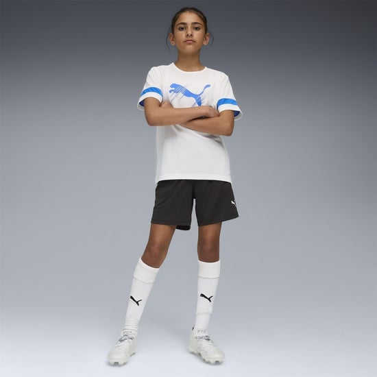 Puma Individualliga Trainingsfußballshorts für Jungen in Blk-Wht-UltrBlu - Image 6
