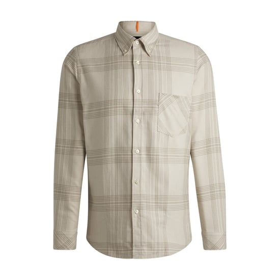 Boss Herren Regular-Fit-Langarmhemd in Hellbeige 273 - Image 6