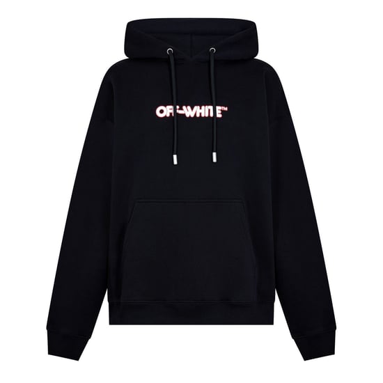Off-White Herren Rnd Logo Skate-Hoodie in Schwarz-Weiß - Image 1