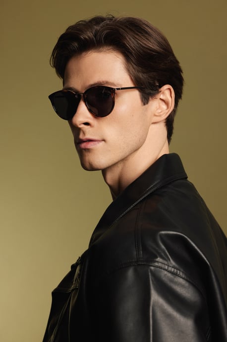 Marc Lauder Sonnenbrille in Rot-Schildpatt-Optik - Image 5