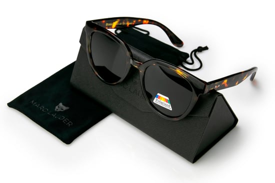 Marc Lauder Sonnenbrille in Rot-Schildpatt-Optik - Image 4