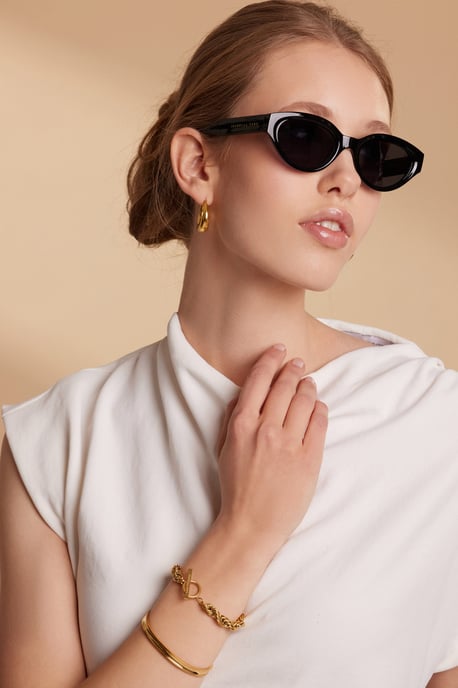 Isabella Ford Sonnenbrille in Schwarz - Image 4