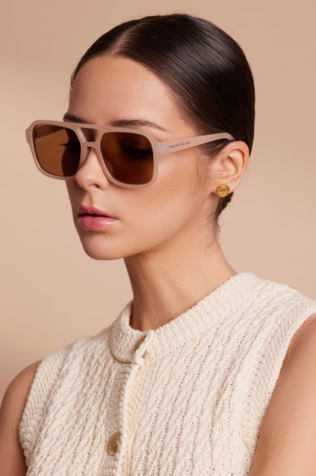 Philipp Blanc Champagner Sonnenbrille - Image 5