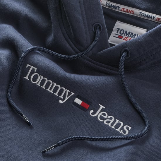 Tommy Jeans Kapuzenpullover Reg Linear Hoodie Blau - Image 3