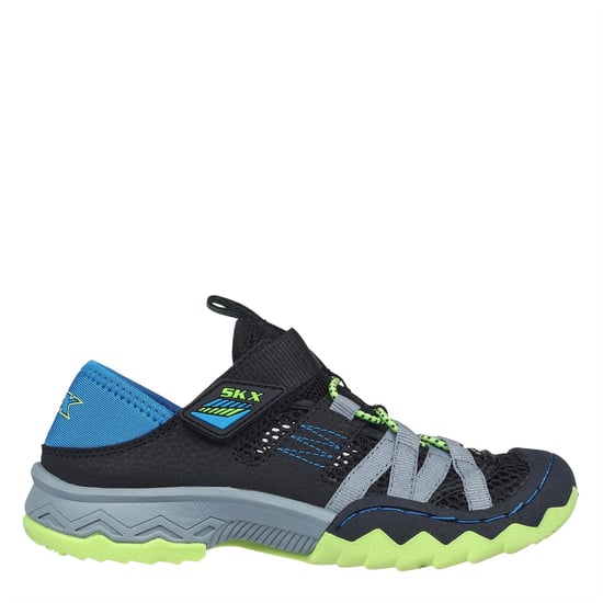 Skechers Whipsaw Jungen-Turnschuhe in Schwarz/Blau/Lime - Image 3