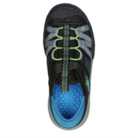 Skechers Whipsaw Jungen-Turnschuhe in Schwarz/Blau/Lime - Image 4
