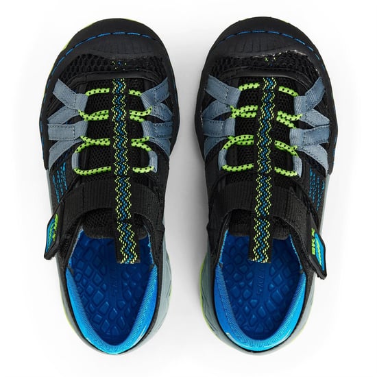 Skechers Whipsaw Jungen-Turnschuhe in Schwarz/Blau/Lime - Image 6