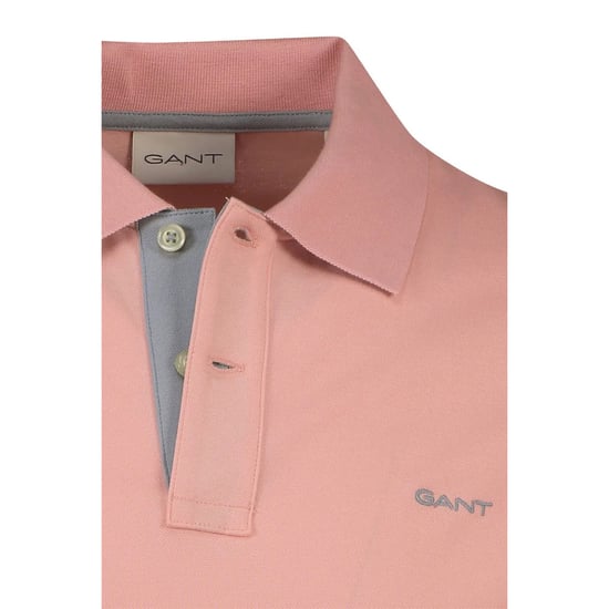 Gant Regular Fit Contrast Pique Rugger Polo Rosa - Image 3