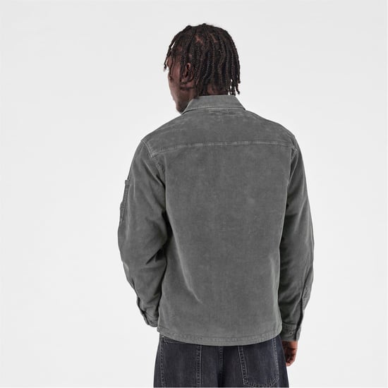 C.P. Company Herren-Cord-Overshirt in Gunmetal 921 - Image 2