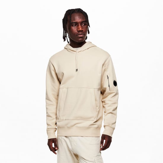 C.P. Company Herren Micro Lens Kapuzenpullover zum Überziehen in Frozen Dew 114 - Image 3
