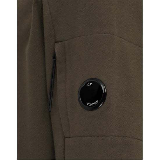 C.P. Company Herren Lens Rundhals-Sweatshirt in Ivy Green 683 - Image 3