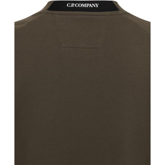 C.P. Company Herren Lens Rundhals-Sweatshirt in Ivy Green 683 - Image 4