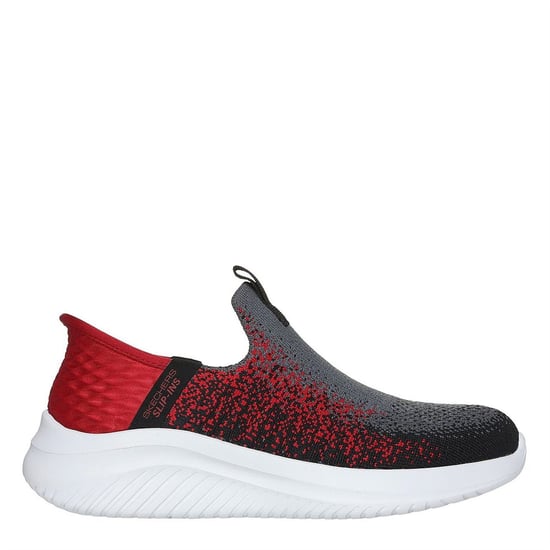Skechers Stretch-Strick-Sneaker zum Hineinschlüpfen für Jungen, W Air, Unisex-Kinder, Anthrazit/Rot - Image 3