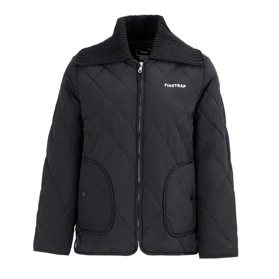 Firetrap Damen-Steppjacke in Schwarz - Image 1