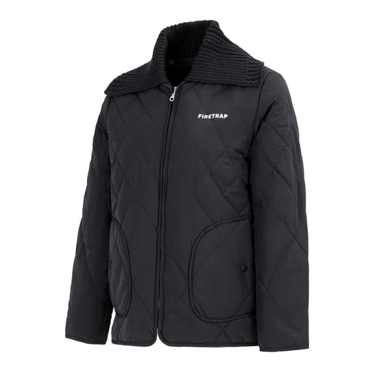 Firetrap Damen-Steppjacke in Schwarz - Image 3