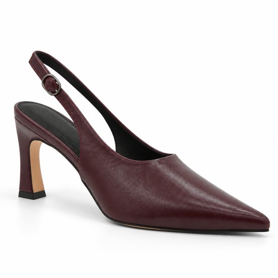 Montevita Damen-Slingback-Pumps in Bordeaux mit schmalem Absatz - Image 2