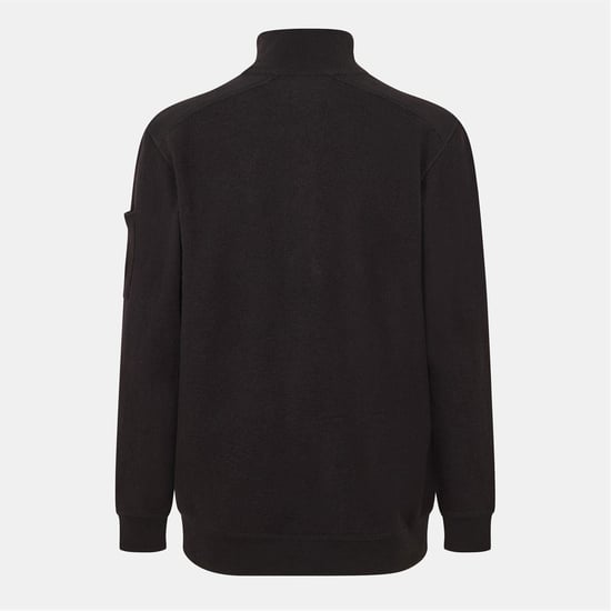 C.P. Company Herren Pullover mit Mock-Kragen und hohem Kragen, Langarm, Schwarz 999 - Image 2