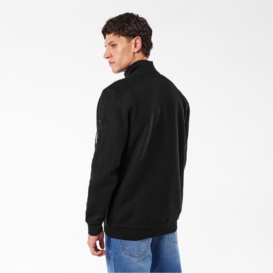 C.P. Company Herren Pullover mit Mock-Kragen und hohem Kragen, Langarm, Schwarz 999 - Image 3