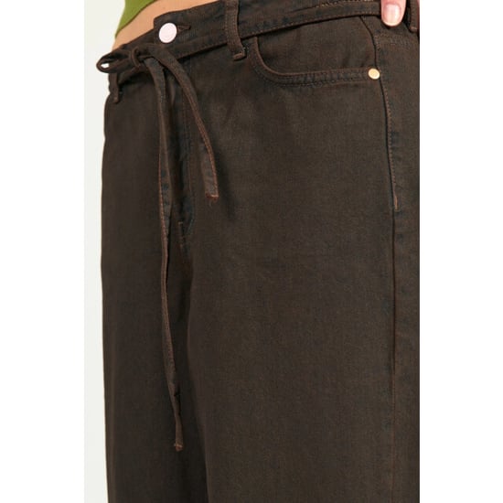 Nümph Numph 707358 Wide-Leg-Jeans Black Coffee - Image 4