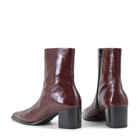 Vagabond Giselle Lackleder Stiefeletten mit Absatz für Damen in Kirschrot - Image 5