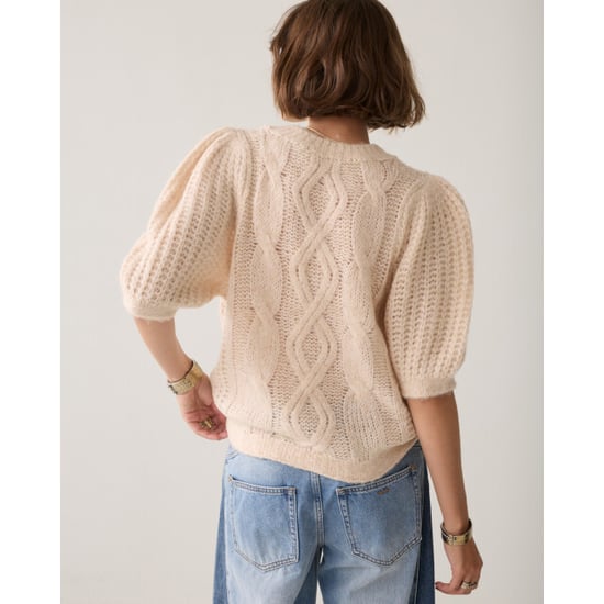 Summum Puff Sleeve Pullover Cozy Cable Knit Strickpullover 7s8041-70102 - Image 3