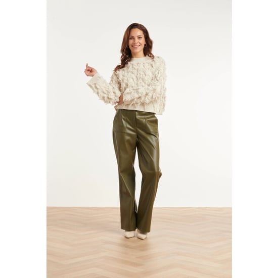 Smashed Lemon Gerade Kunstlederhose | - Image 1