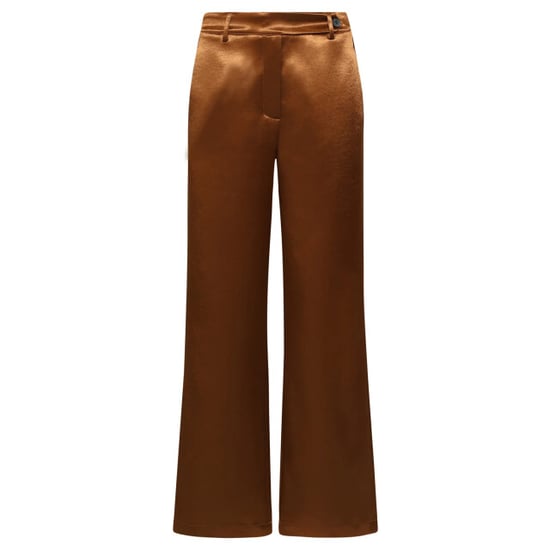 Smashed Lemon Satin-Weitbeinige Hose | - Image 2