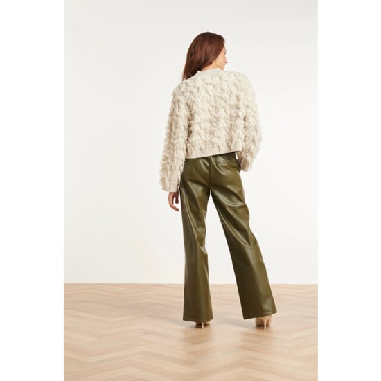 Smashed Lemon Gerade Kunstlederhose | - Image 5