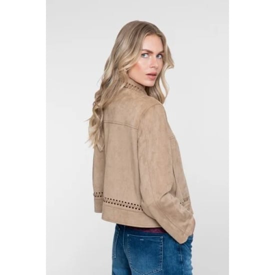 Geisha 65850-19 720 Velourslederjacke Sand - Image 4