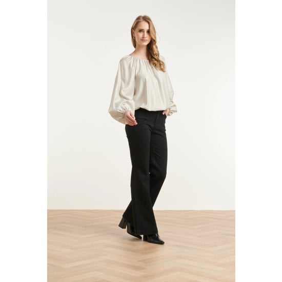 Smashed Lemon Flared Jeans mit Strassdetails | - Image 3