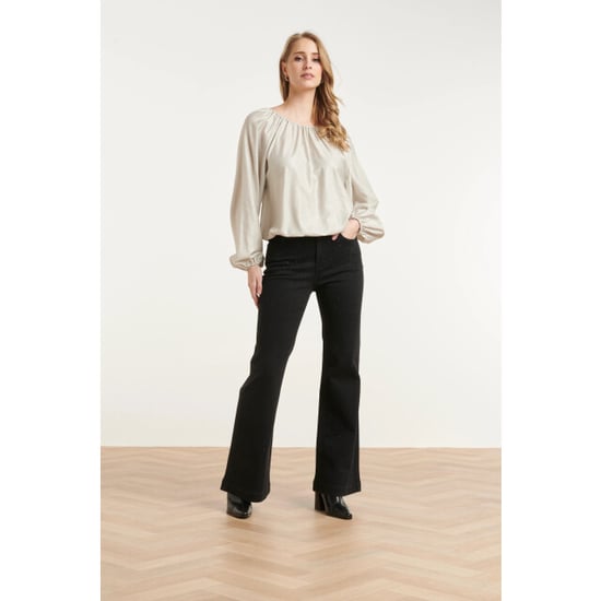 Smashed Lemon Flared Jeans mit Strassdetails | - Image 4