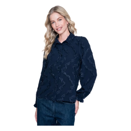 Geisha Bluse Dunkelblau - Image 2