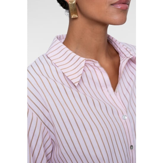 Geisha gestreifte Bluse 63821-14 420 Pink/Karamell - Image 4