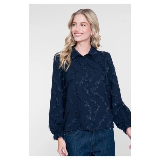 Geisha Bluse Dunkelblau - Image 6