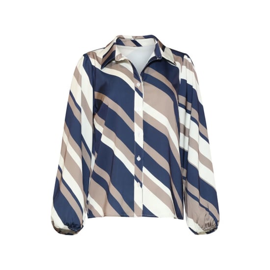Smashed Lemon Bluse mit modernem Streifenprint | - Image 2
