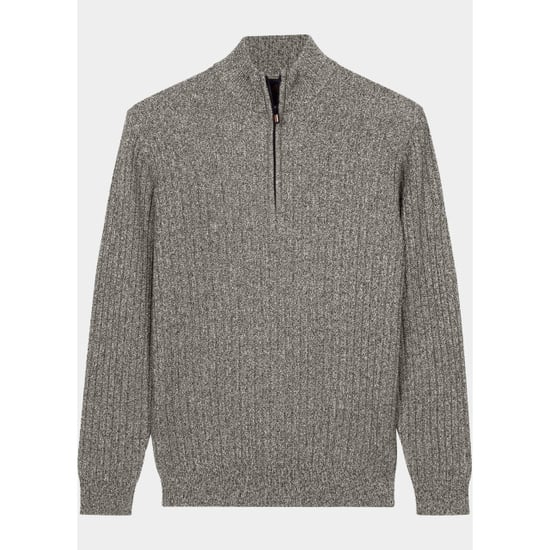 Baileys Half Zip All-over-Twist-Struktur-Pullover 628445/985 - Image 1