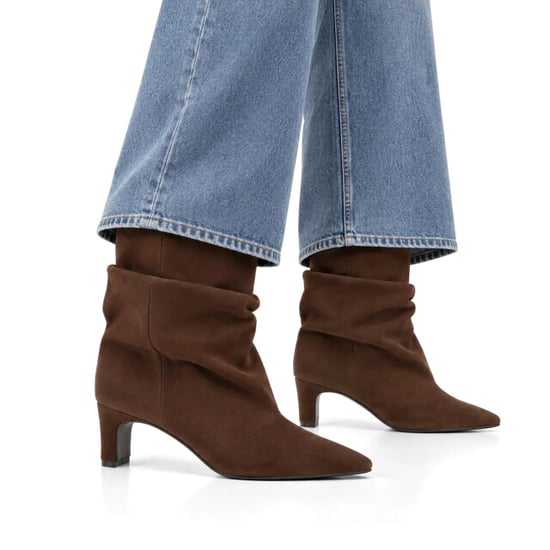 DWRS Label Perugia dunkelbraune Damen-Stiefeletten mit Absatz - Image 4