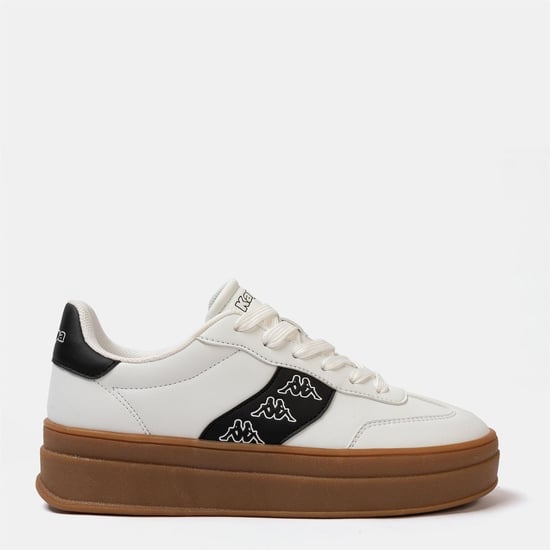 Kappa Scafa Damen Plateau-Sneaker in Weiß - Image 1