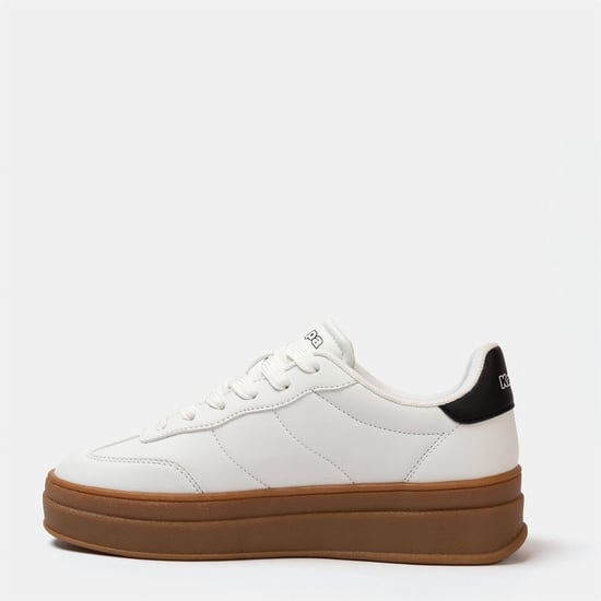 Kappa Scafa Damen Plateau-Sneaker in Weiß - Image 2