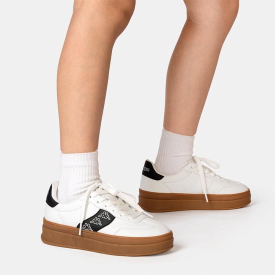 Kappa Scafa Damen Plateau-Sneaker in Weiß - Image 6