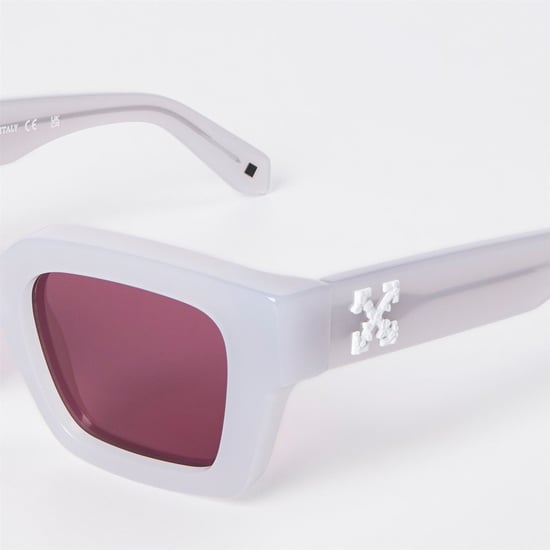 Accessoires Off White Virgil Sung Sonnenbrille Grau/Burgunderrot - Image 4