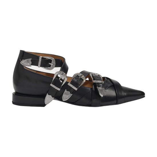 Aj926 Ballerinas – Toga Pulla – Schwarz – Polido - Image 1