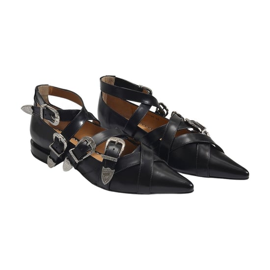 Aj926 Ballerinas – Toga Pulla – Schwarz – Polido - Image 2